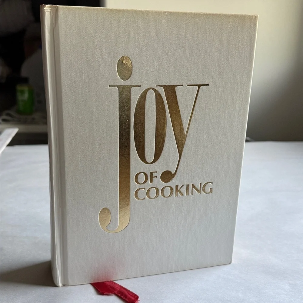 Vintage Joy of Cooking Cookbook Red tassel Gold/Cream chef